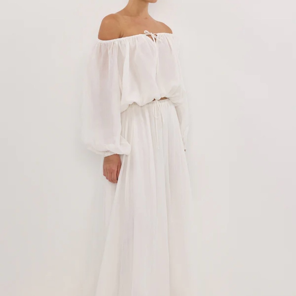 DISSH White Maxi Skirt
